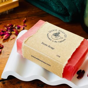 rose scented soap bar
