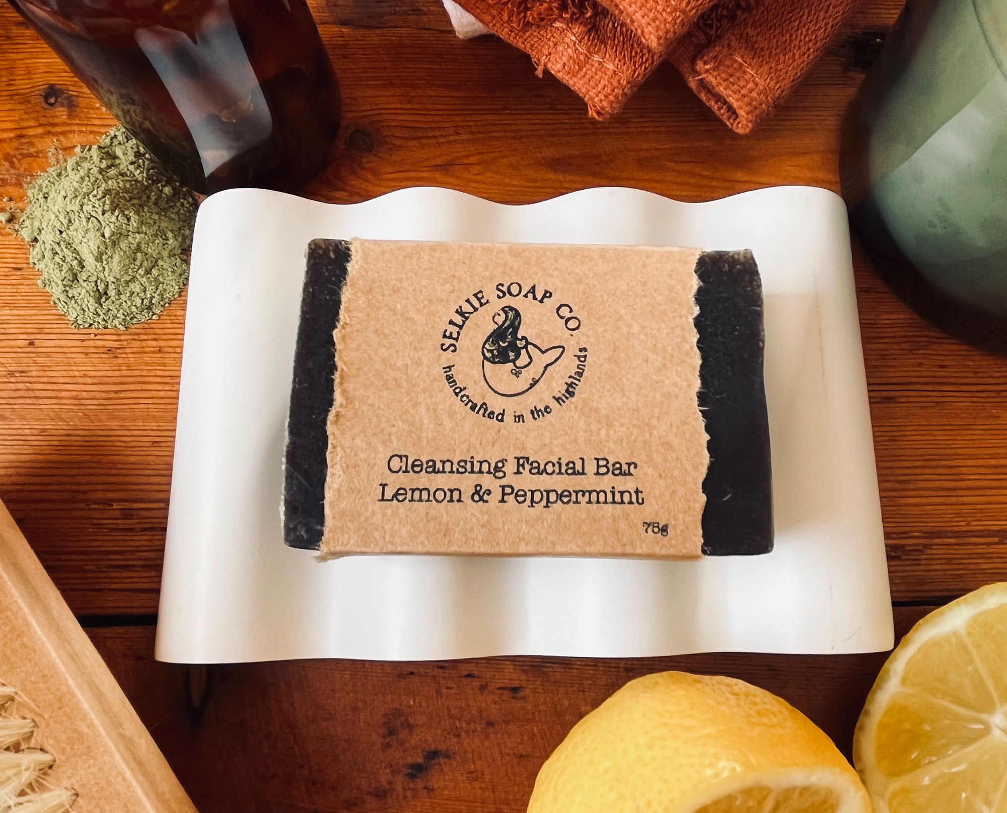 Cleansing Facial Soap Bar (Lemon & Peppermint)